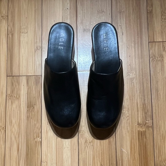 Able Alyssa Clog Mule Black Size 9 - Picture 4 of 12